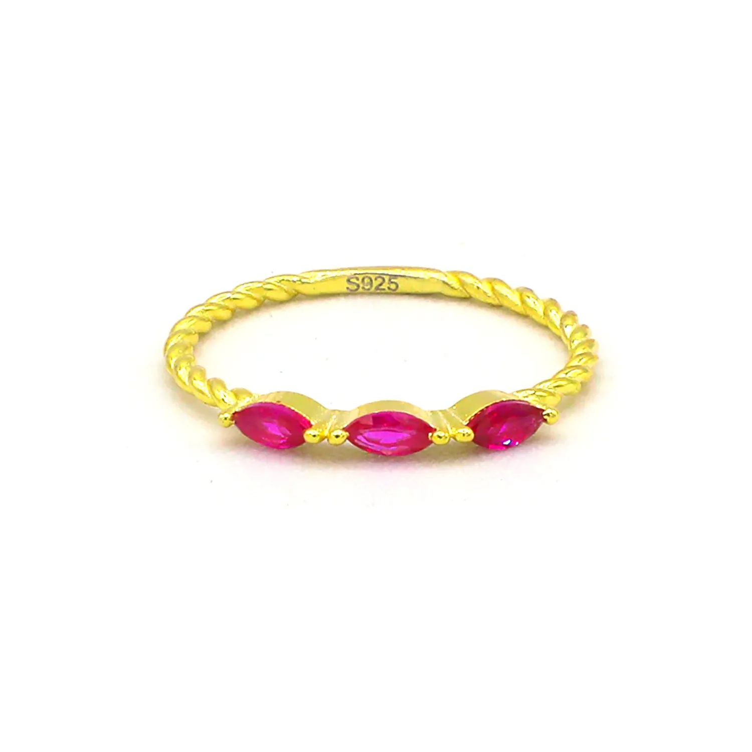 Hot Pink Gem Ring
