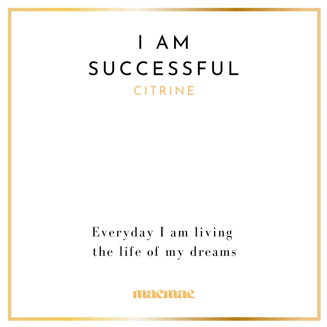 I Am Successful - Citrine Necklace