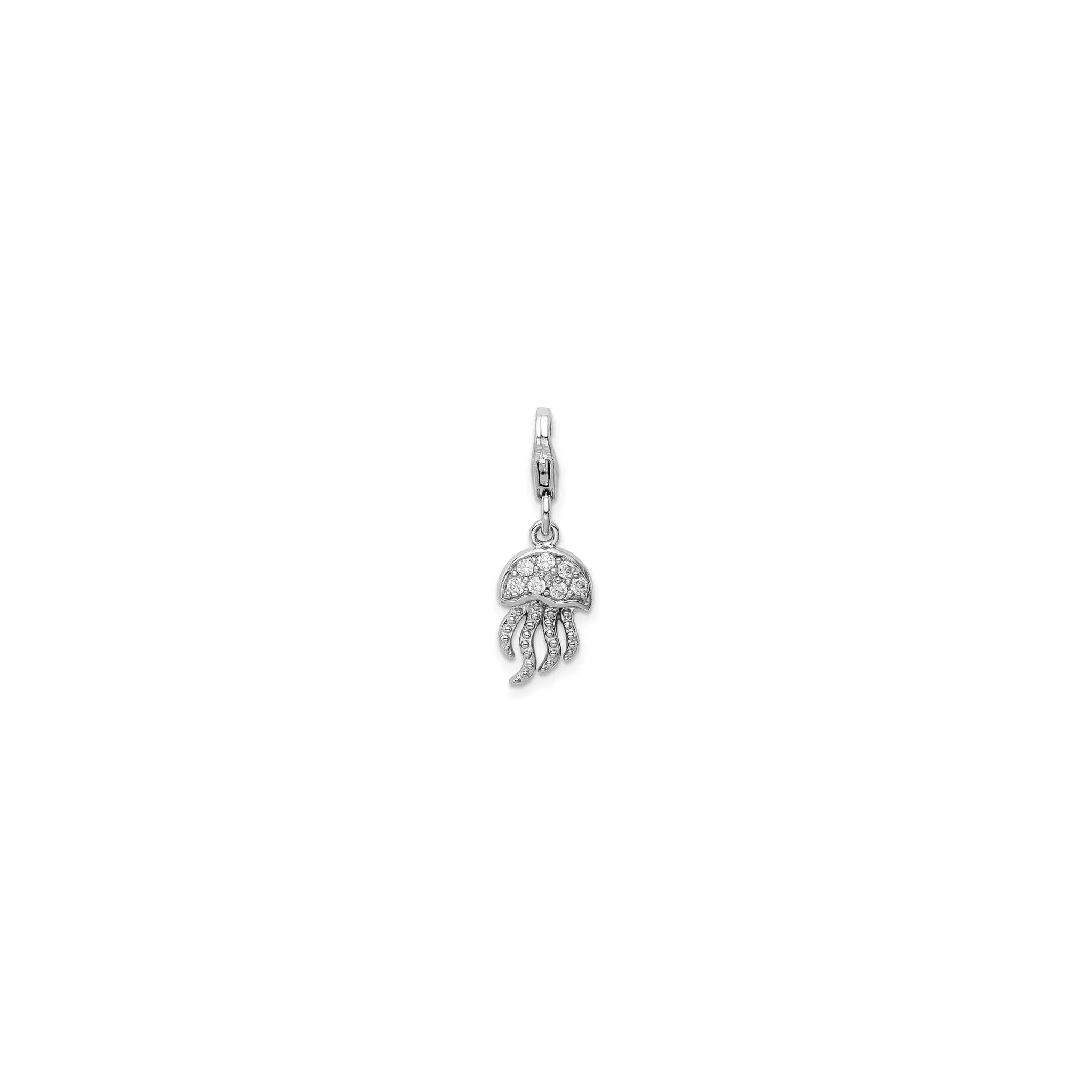Icy Jellyfish Charm (Silver)