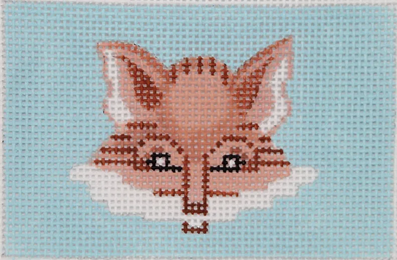 INSPCC-03: Planet Earth Credit Card Case Insert – Fox Head on Light Blue