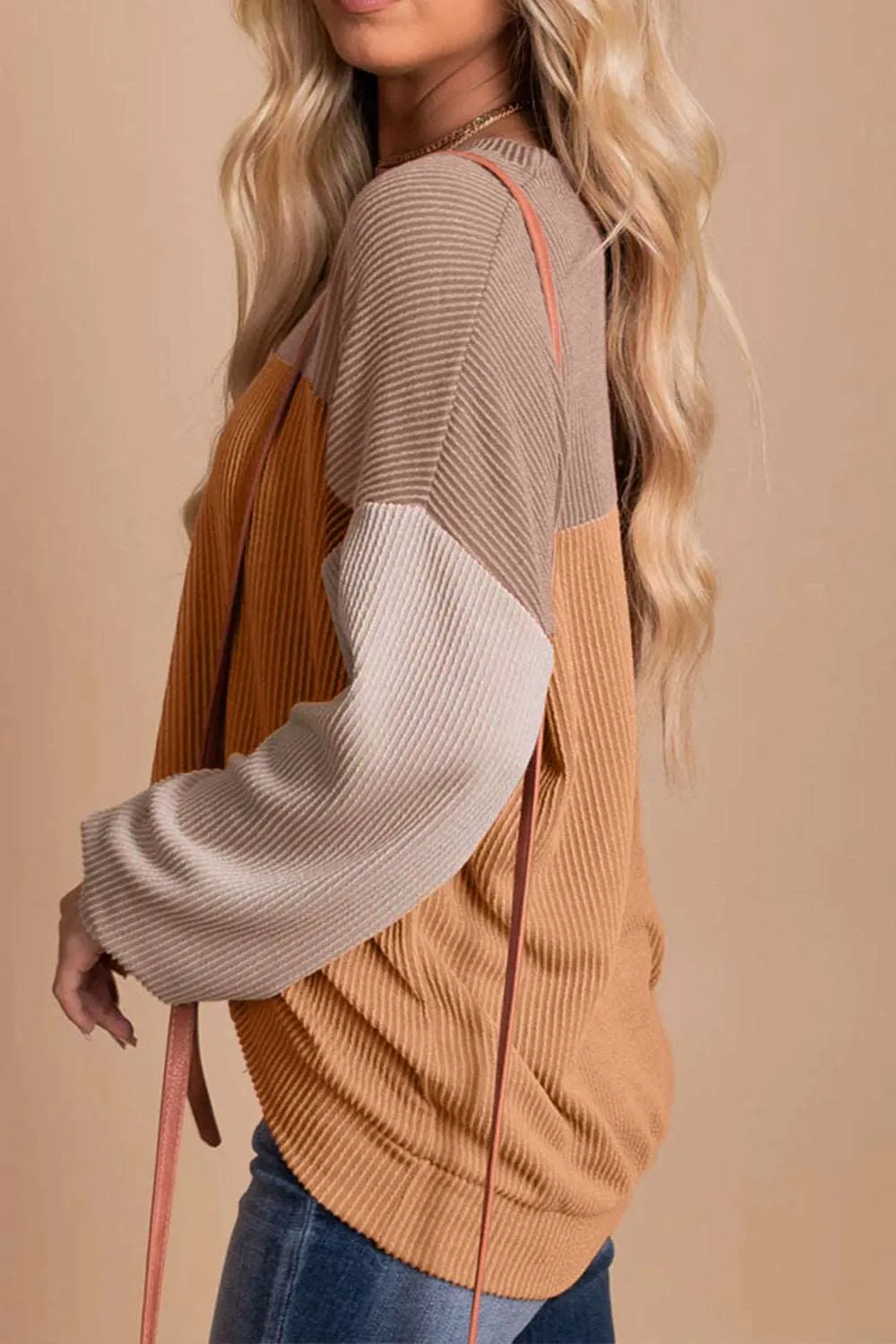 KHD Color Block Dropped Shoulder T-Shirt