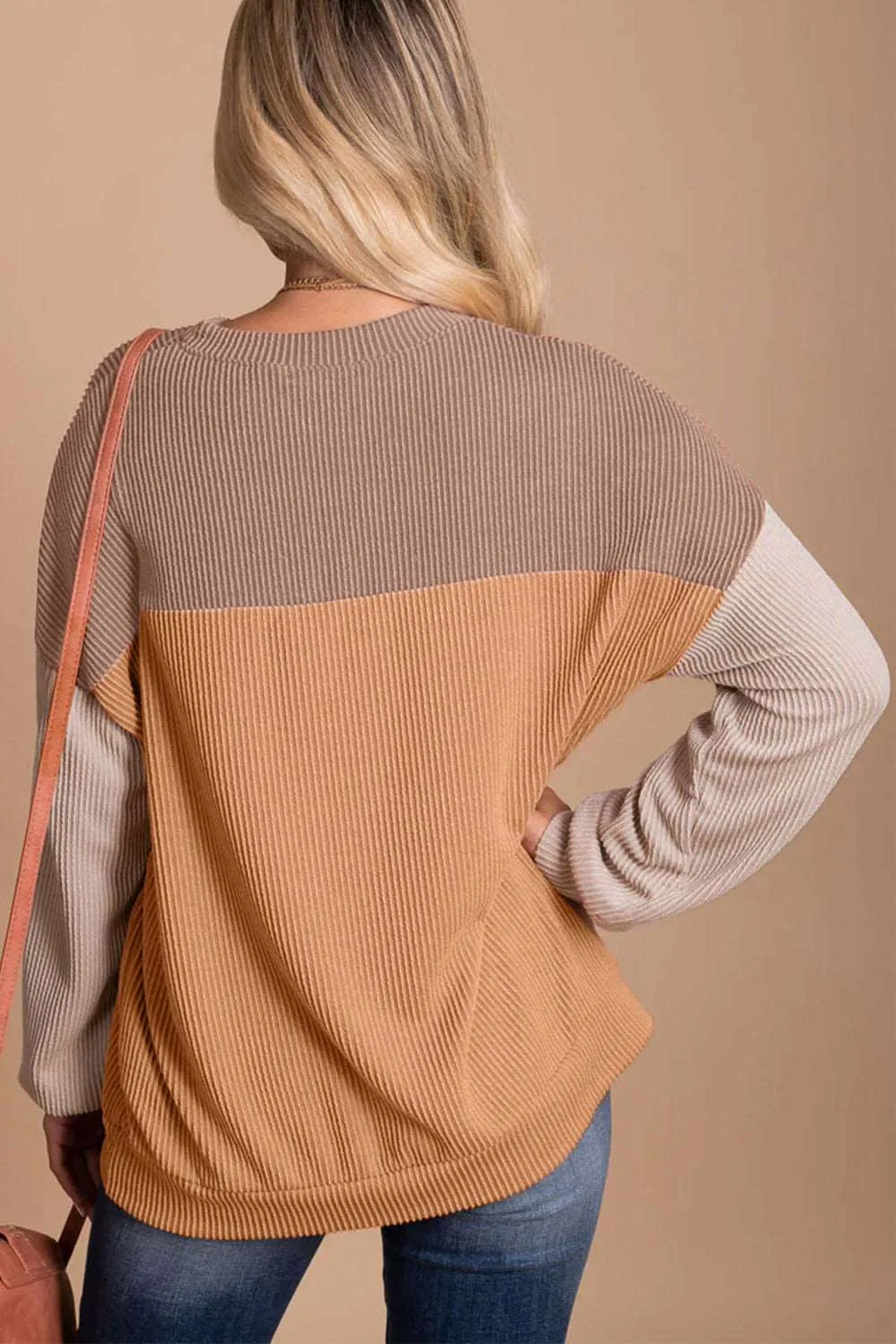 KHD Color Block Dropped Shoulder T-Shirt
