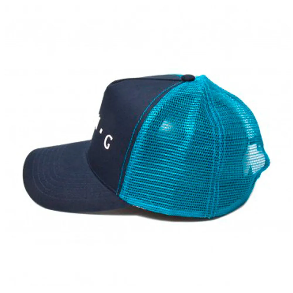 King Apparel - Aldgate Mesh - Trucker/Snapback - Ink/Light Blue