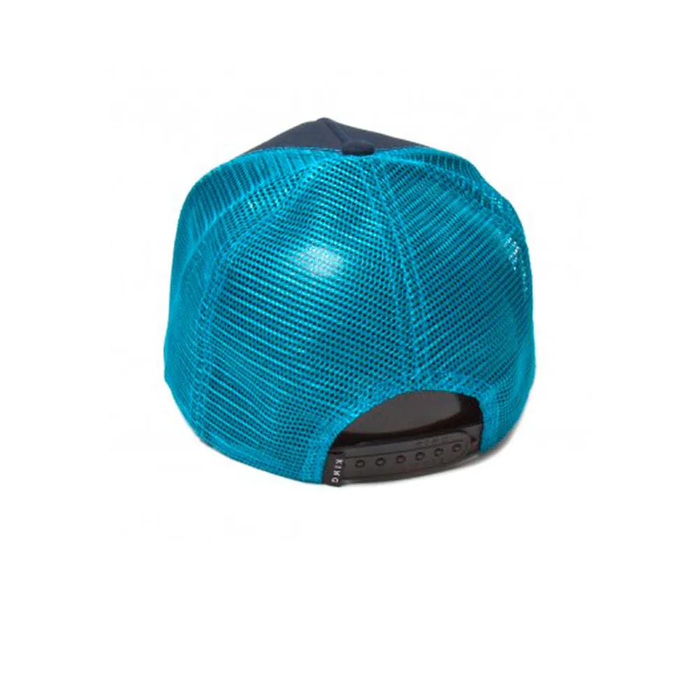 King Apparel - Aldgate Mesh - Trucker/Snapback - Ink/Light Blue