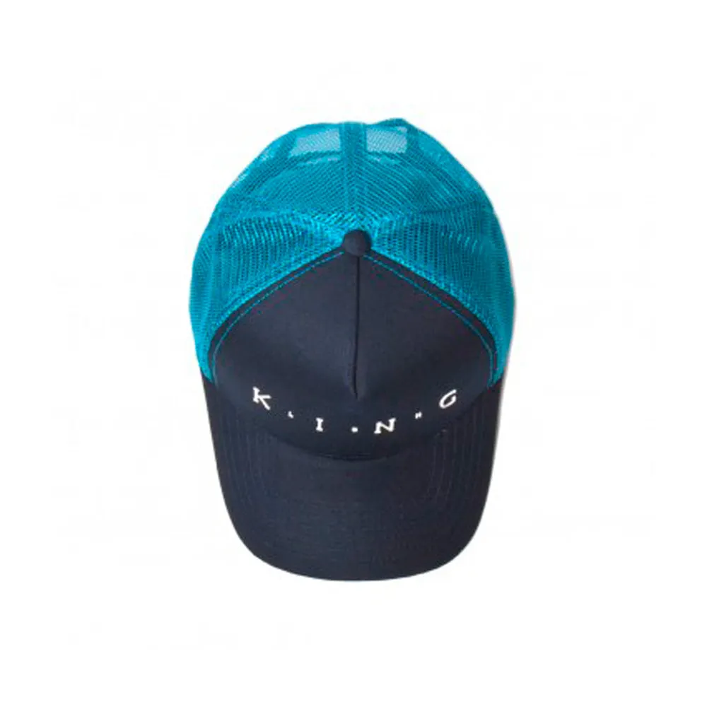 King Apparel - Aldgate Mesh - Trucker/Snapback - Ink/Light Blue