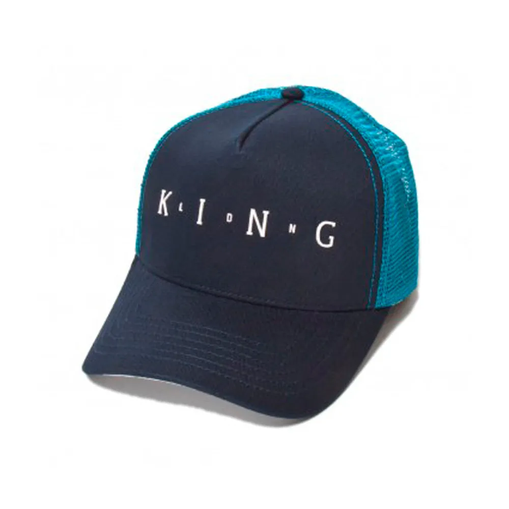 King Apparel - Aldgate Mesh - Trucker/Snapback - Ink/Light Blue