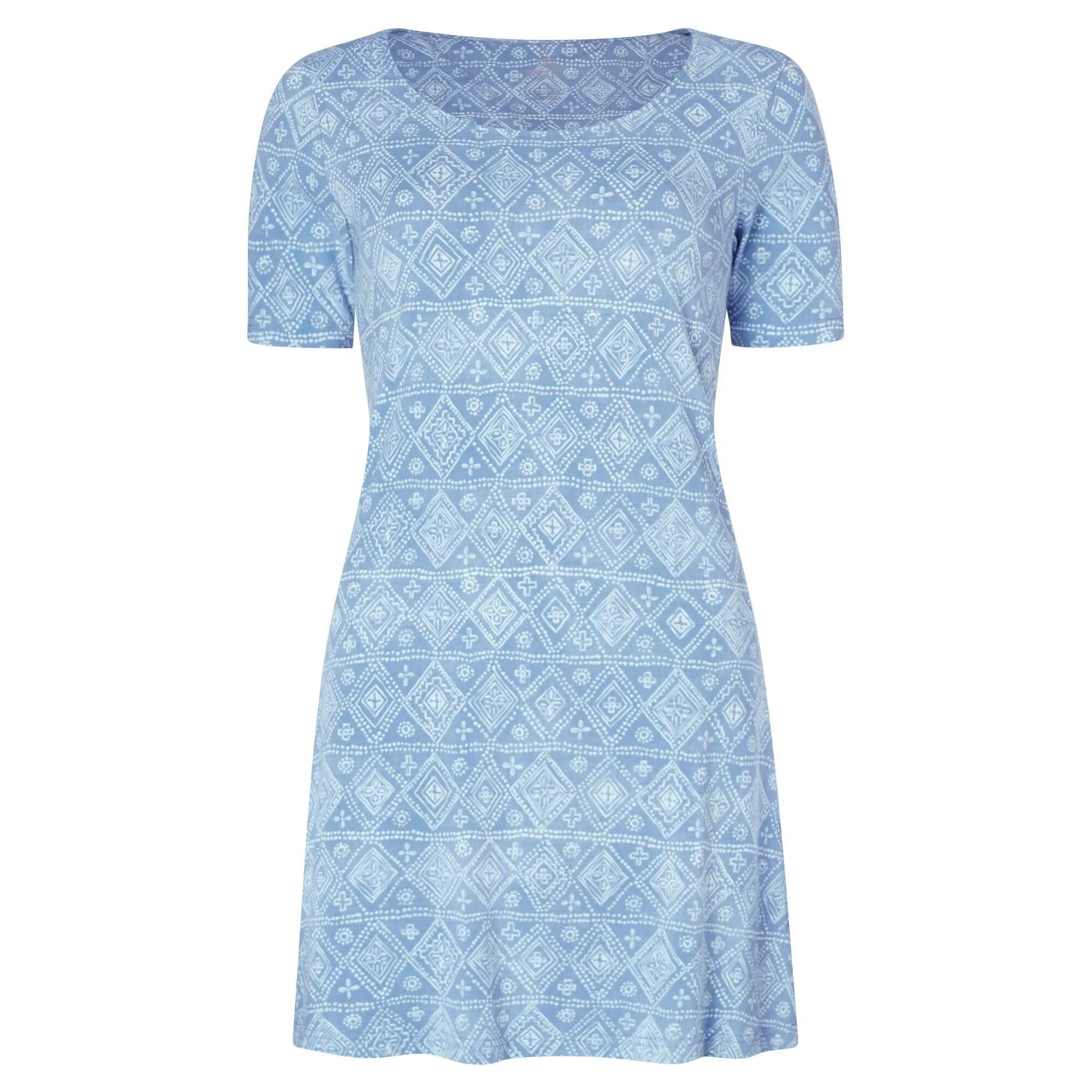 Kira Swing Dress - Slate Geo
