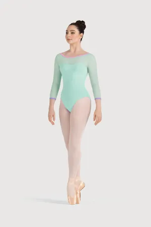 LB5249 - Bloch Cilla Sweetheart Mesh Womens 3/4 Sleeve Leotard