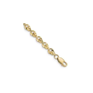 Leafy Diamond-Cut Bracelet (14K)