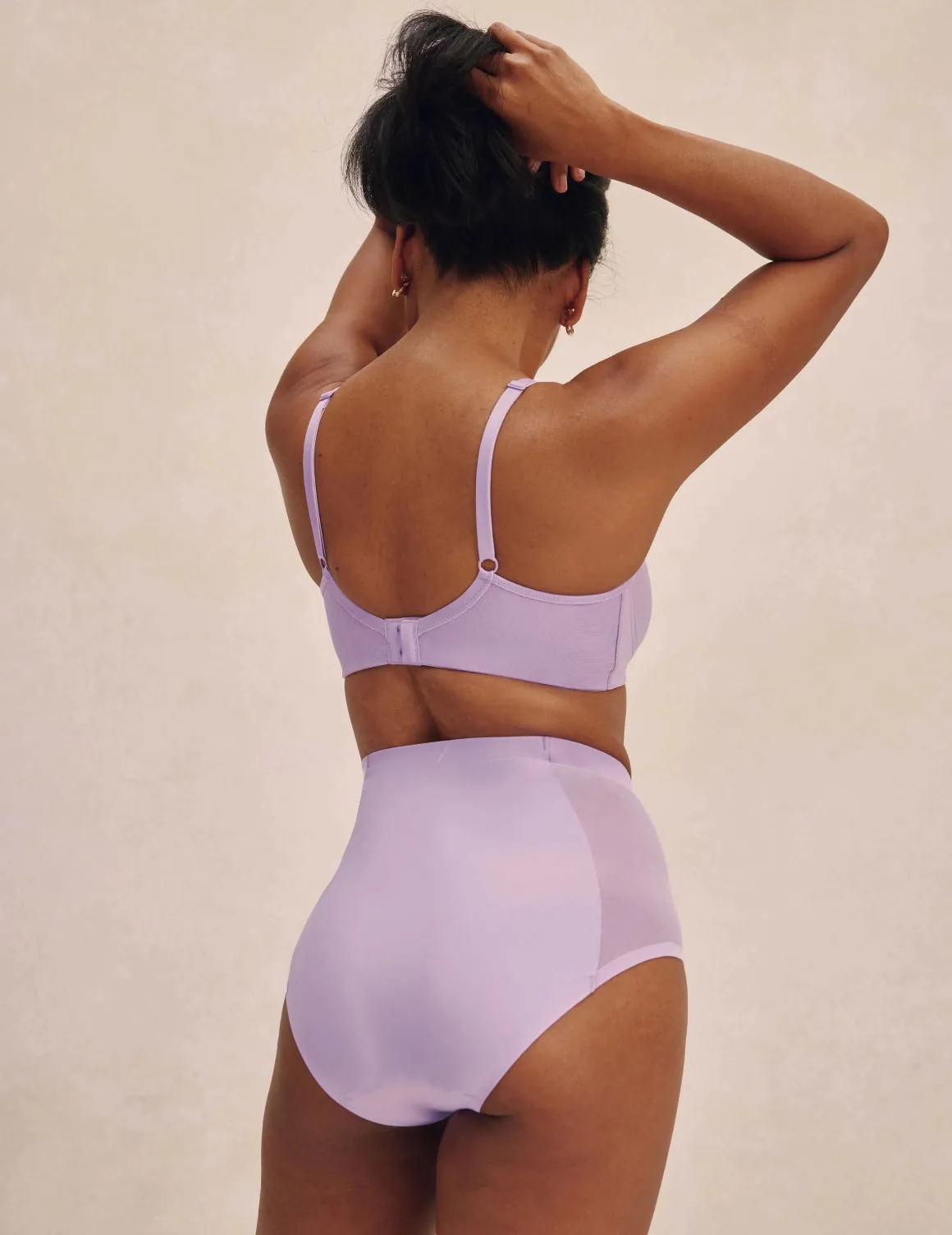 Light Leakproof No-Show Mesh High Rise
