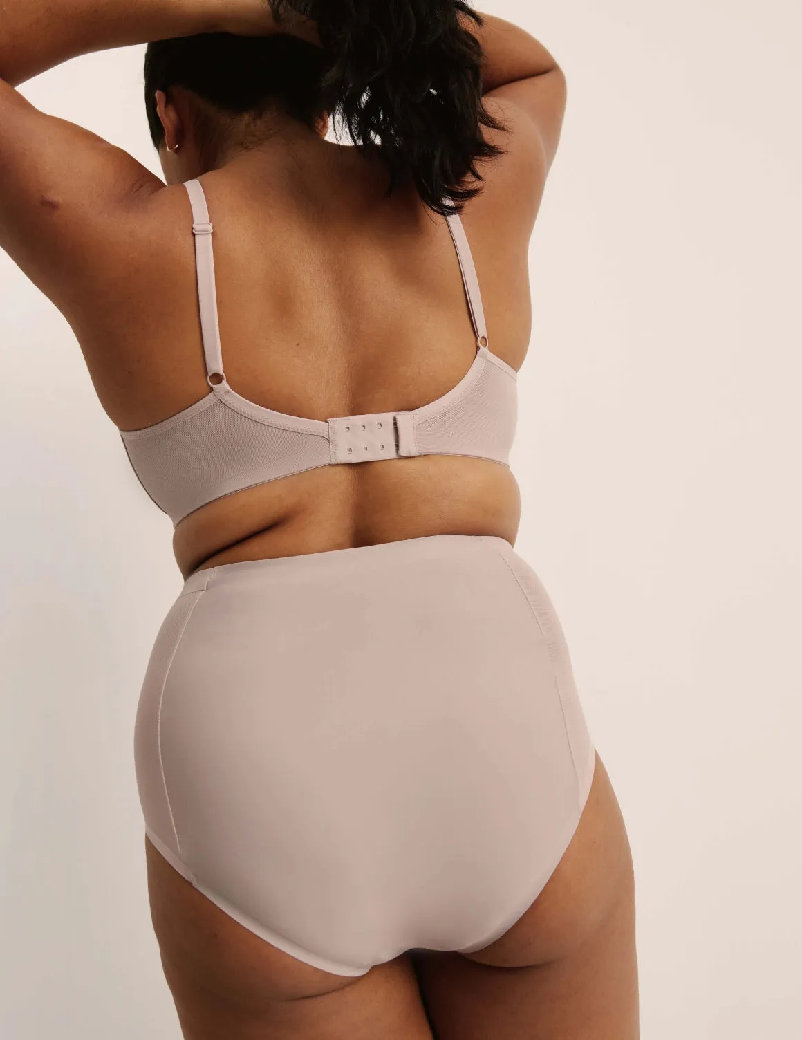 Light Leakproof No-Show Mesh High Rise