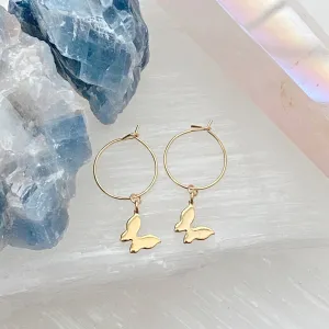 Lili Butterfly Mini Hoops