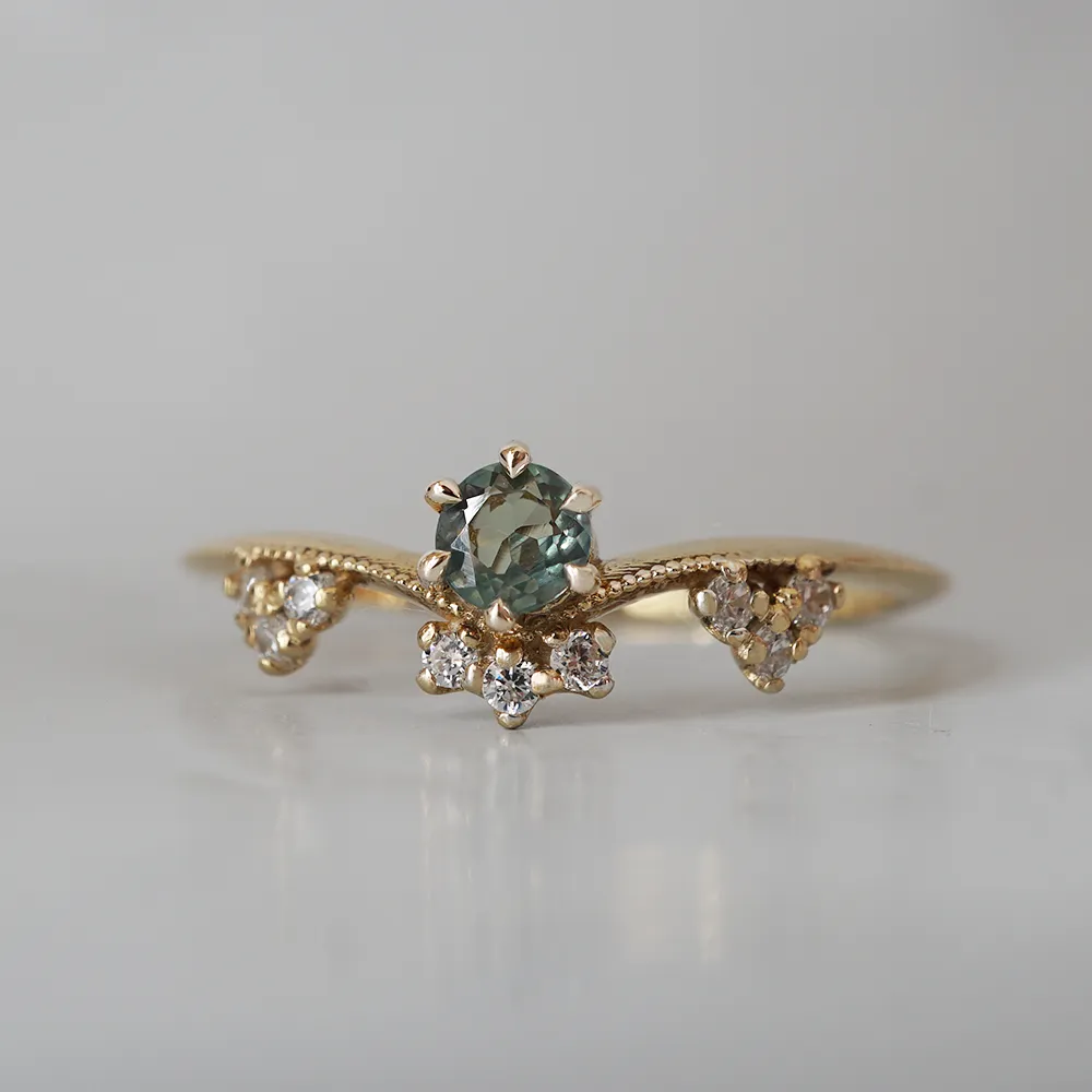 Limited Edition: 14K Celestial Alexandrite Diamond Ring
