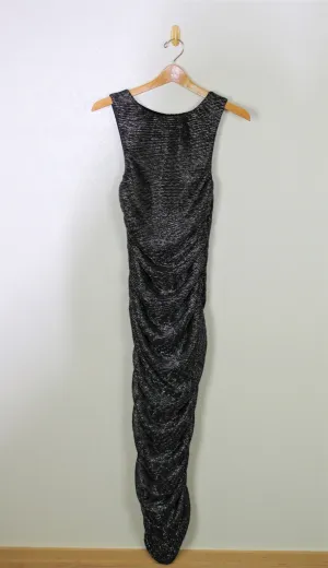 Line & Dot Olivia Pleated Mesh Dress