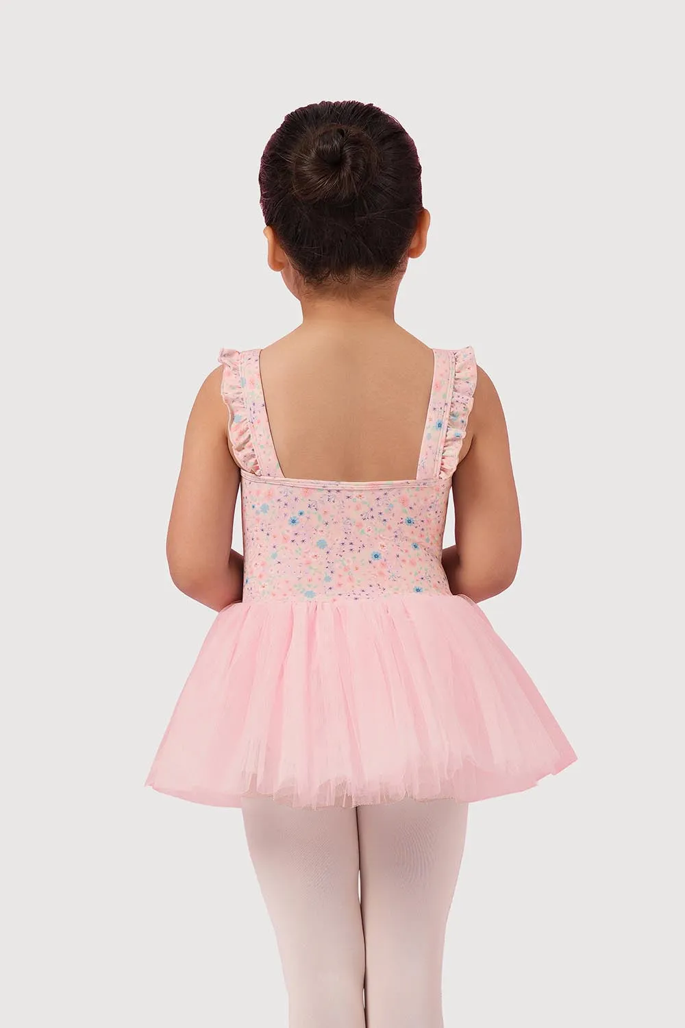 LM51240G - Mirella Ditsy Floral Frill Strap Girls Tutu Dress