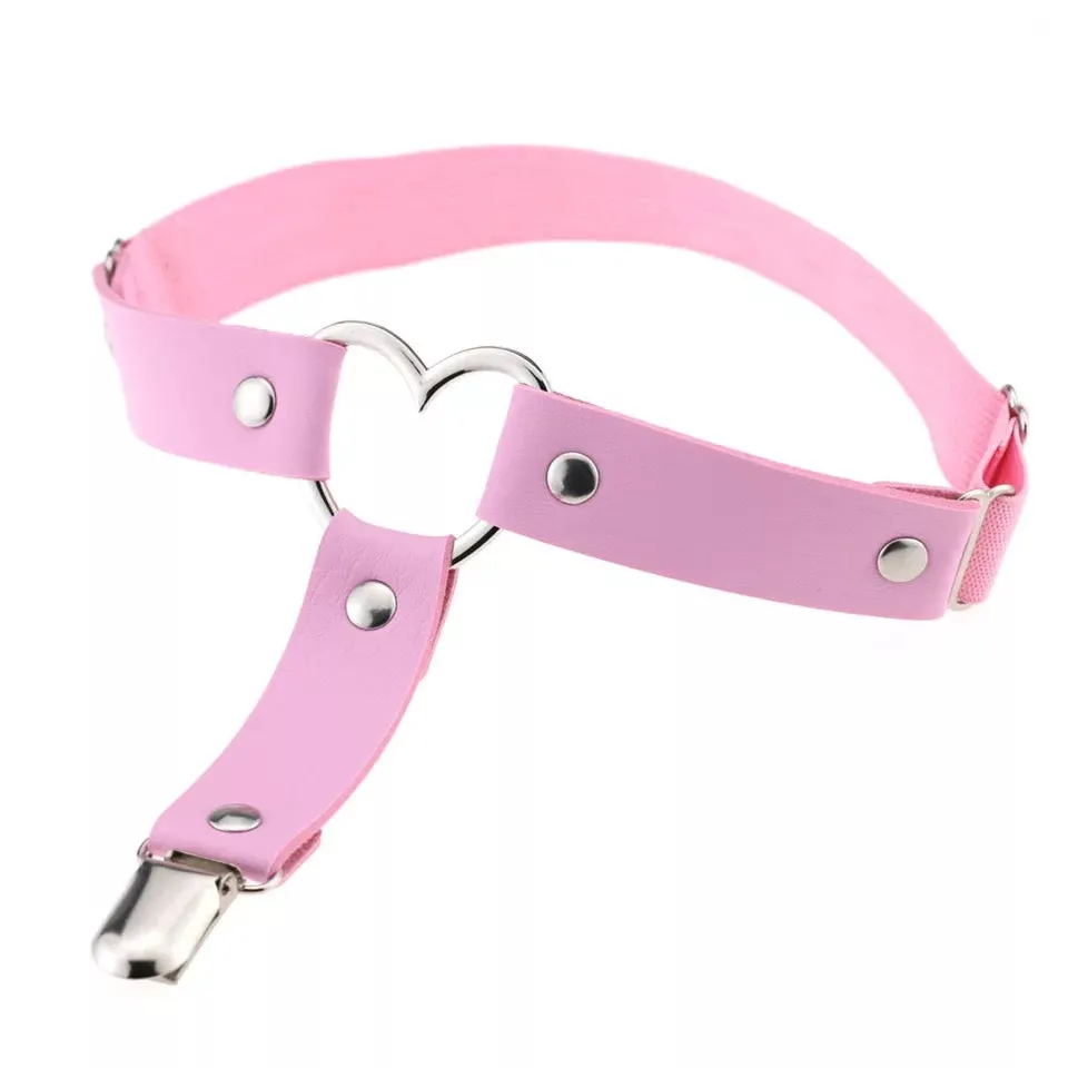Lolita PU leather garter clip YC21512