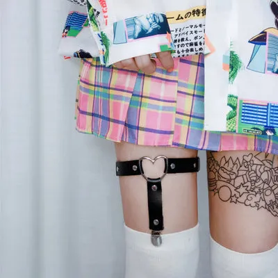 Lolita PU leather garter clip YC21512