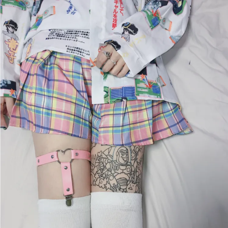Lolita PU leather garter clip YC21512