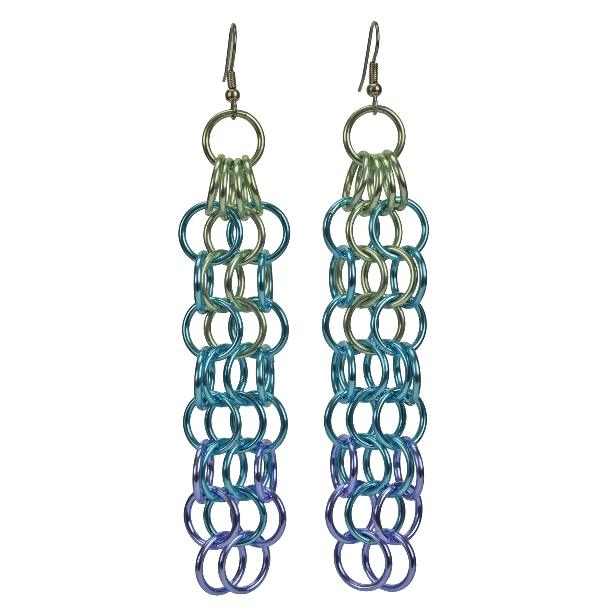 Long Mesh Earrings - Cosmic Unicorn