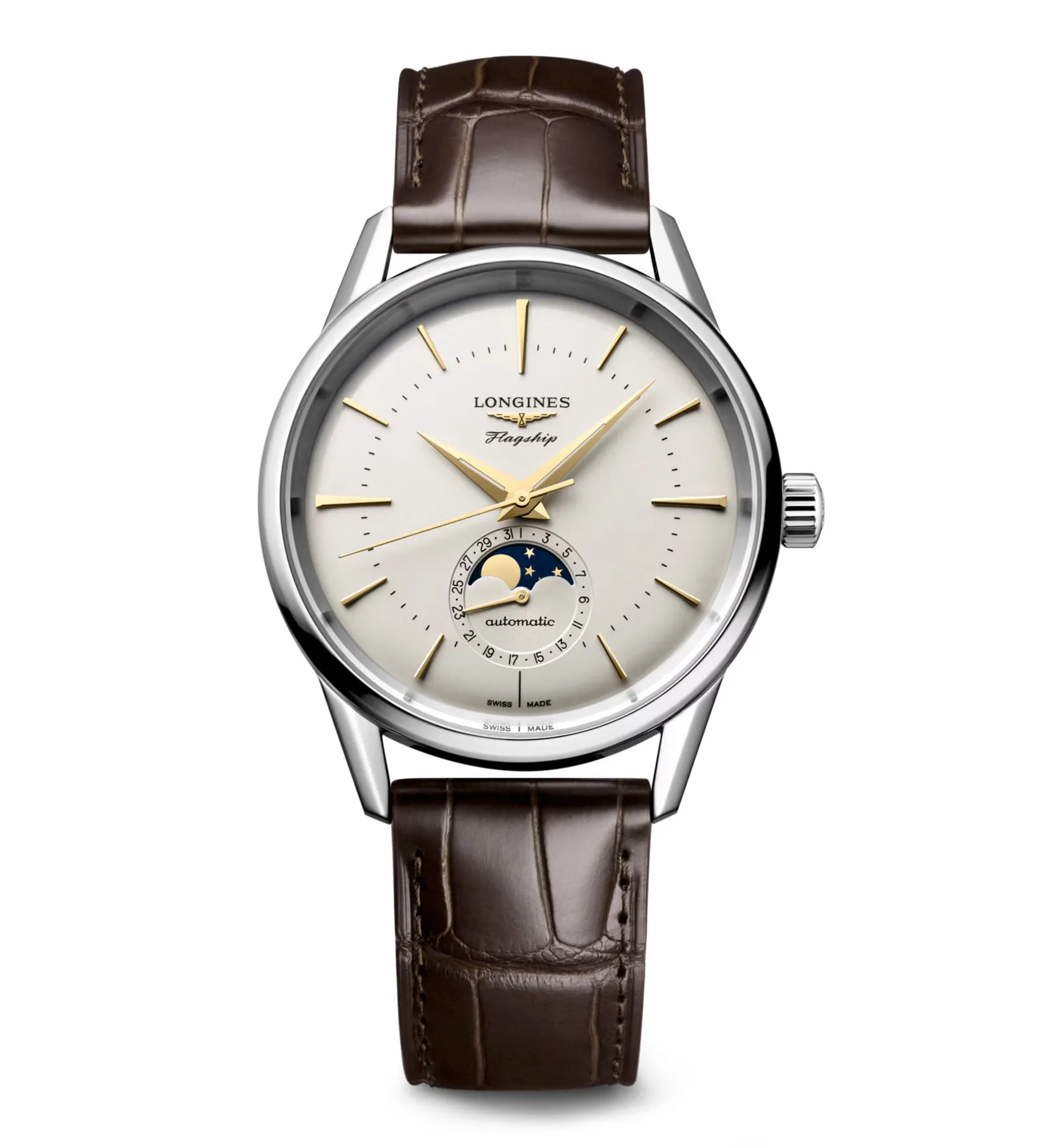 Longines Flagship Heritage 38.50mm Watch with Silver Dial