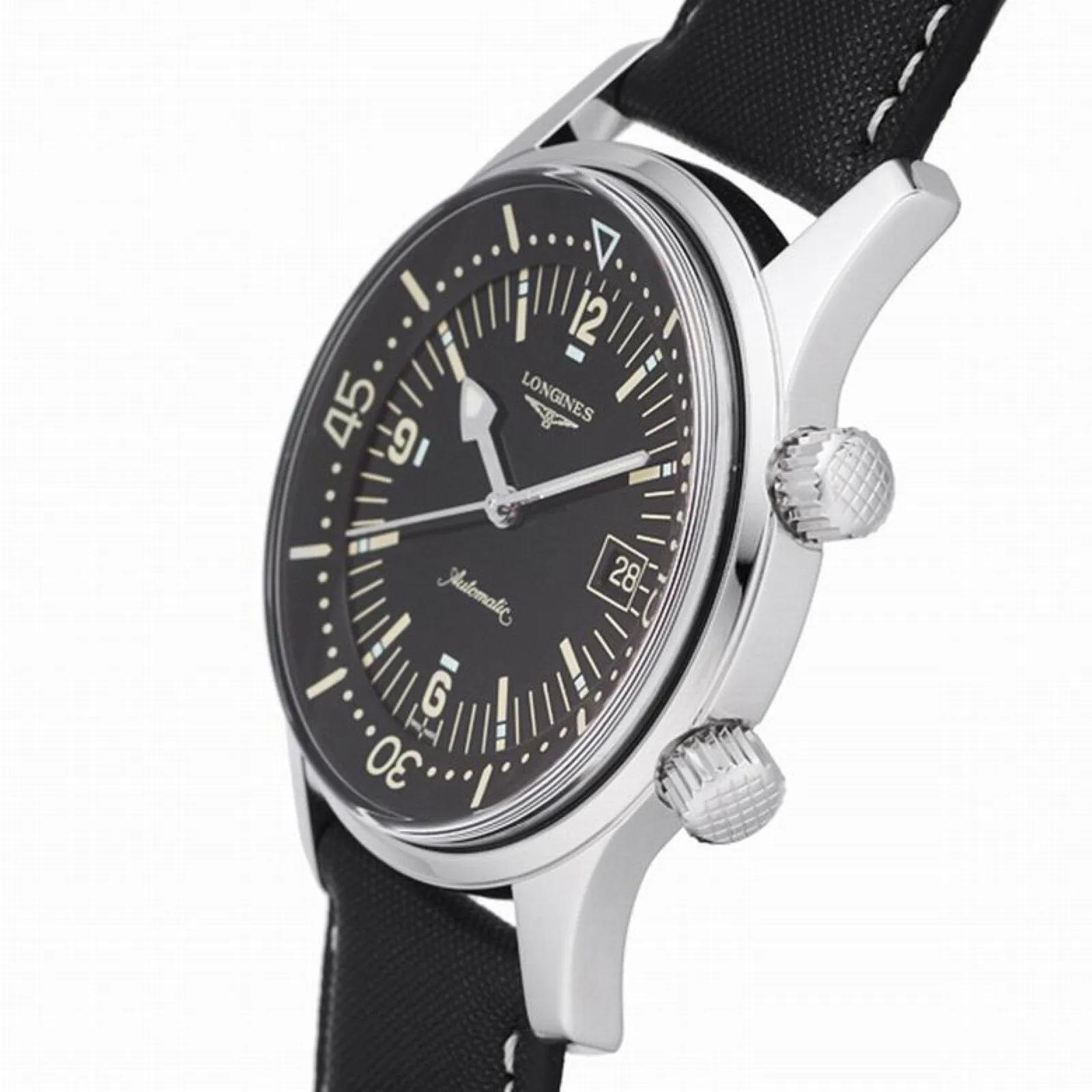 LONGINES HERITAGE LEGEND DIV Watch 41mm Black Automatic Steel L3.774.4.50.0
