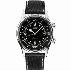 LONGINES HERITAGE LEGEND DIV Watch 41mm Black Automatic Steel L3.774.4.50.0