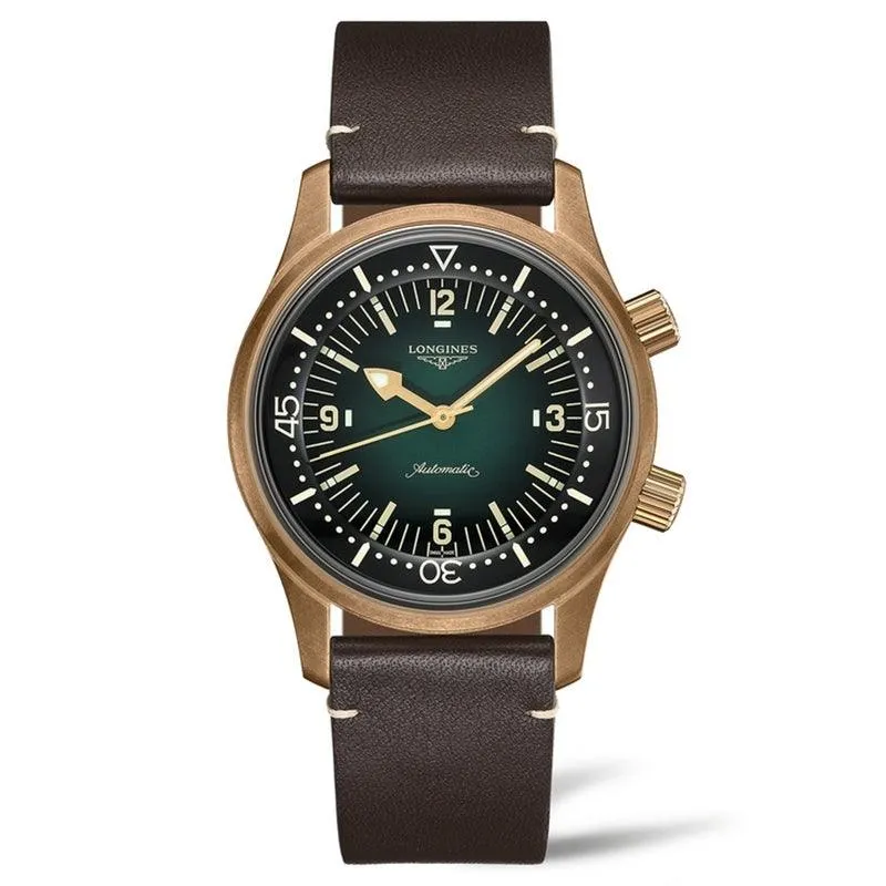 LONGINES WATCH THE LONGLES LEGEND DIV Watch 42mm Automatic Green Bronze Titanium L3.774.1.50.2