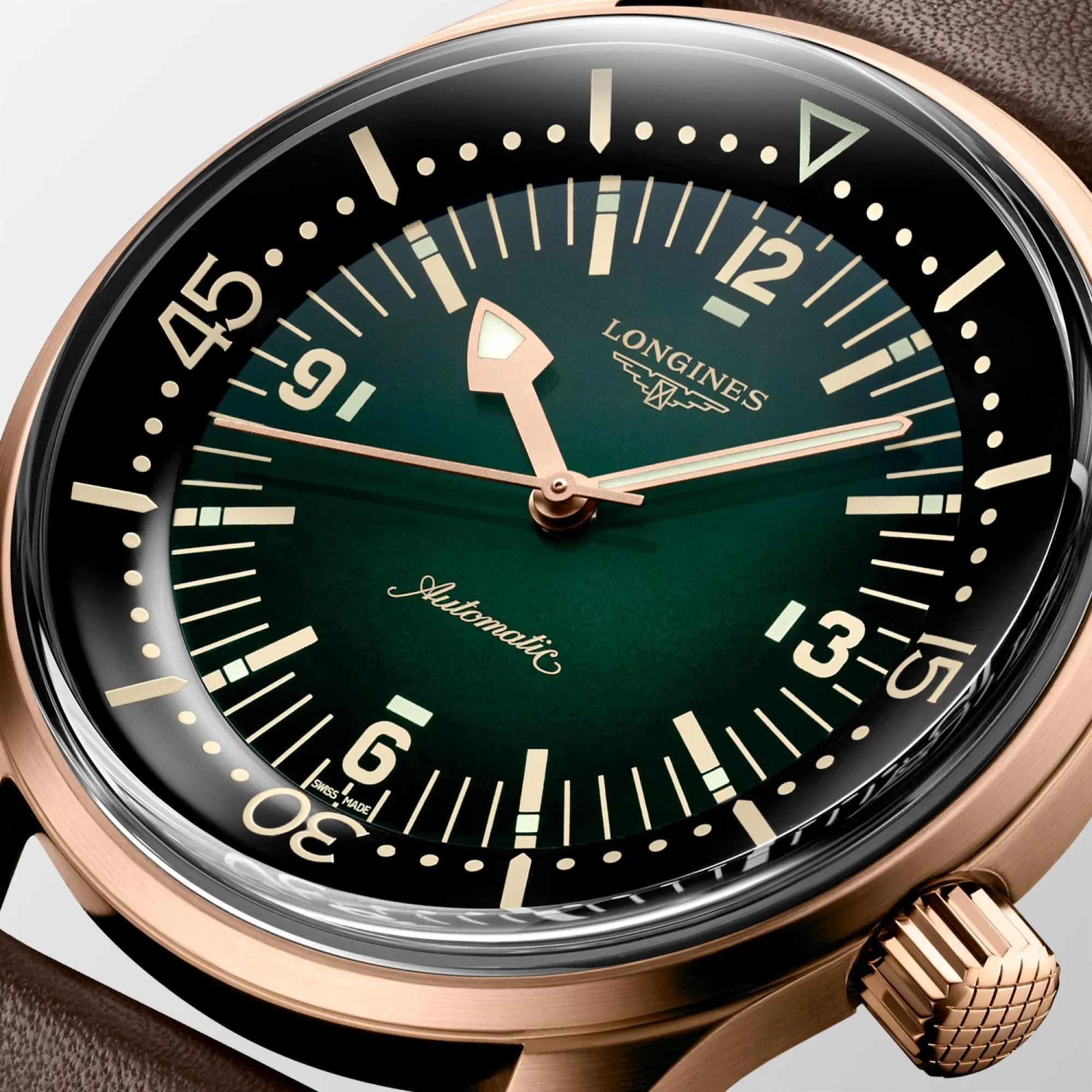LONGINES WATCH THE LONGLES LEGEND DIV Watch 42mm Automatic Green Bronze Titanium L3.774.1.50.2