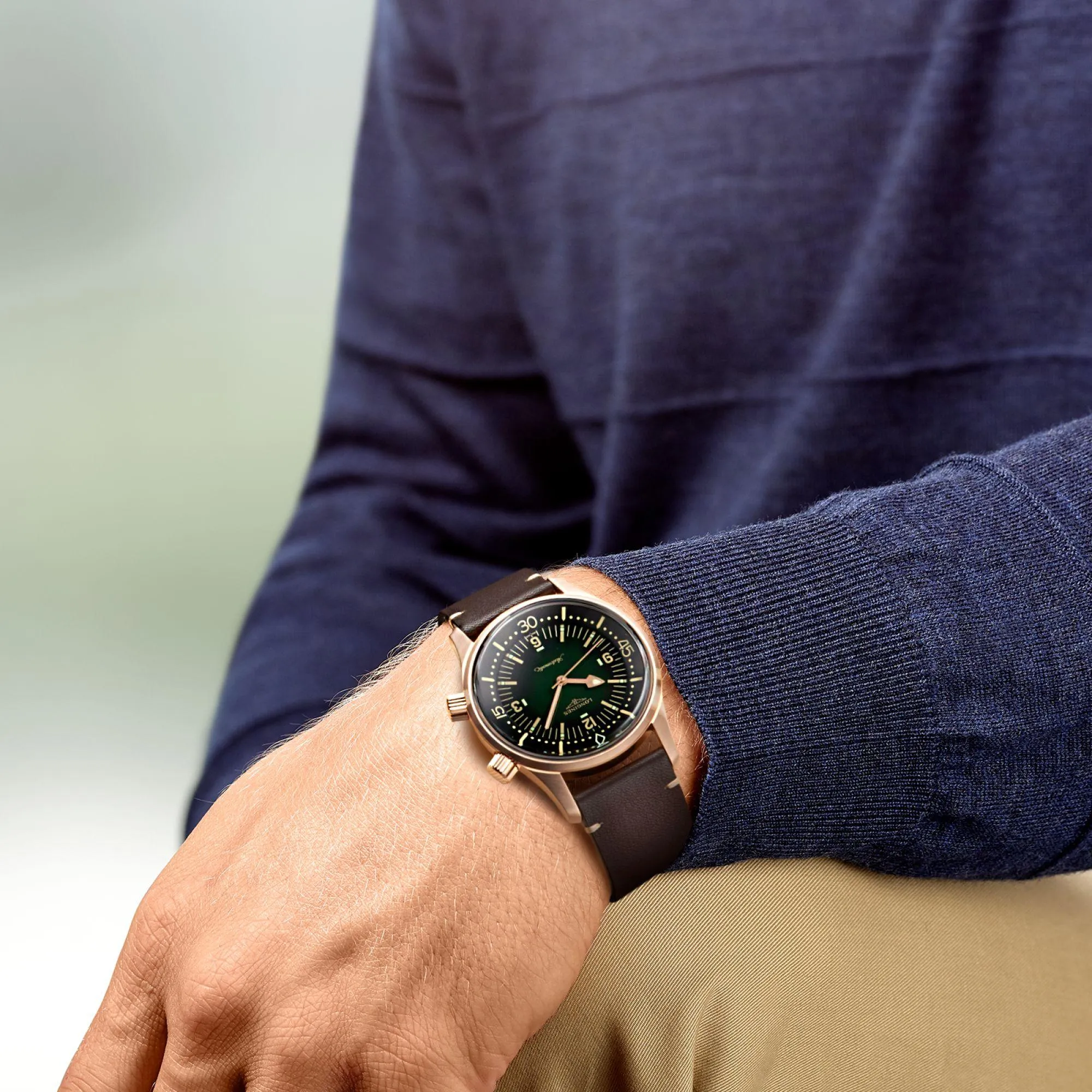 LONGINES WATCH THE LONGLES LEGEND DIV Watch 42mm Automatic Green Bronze Titanium L3.774.1.50.2