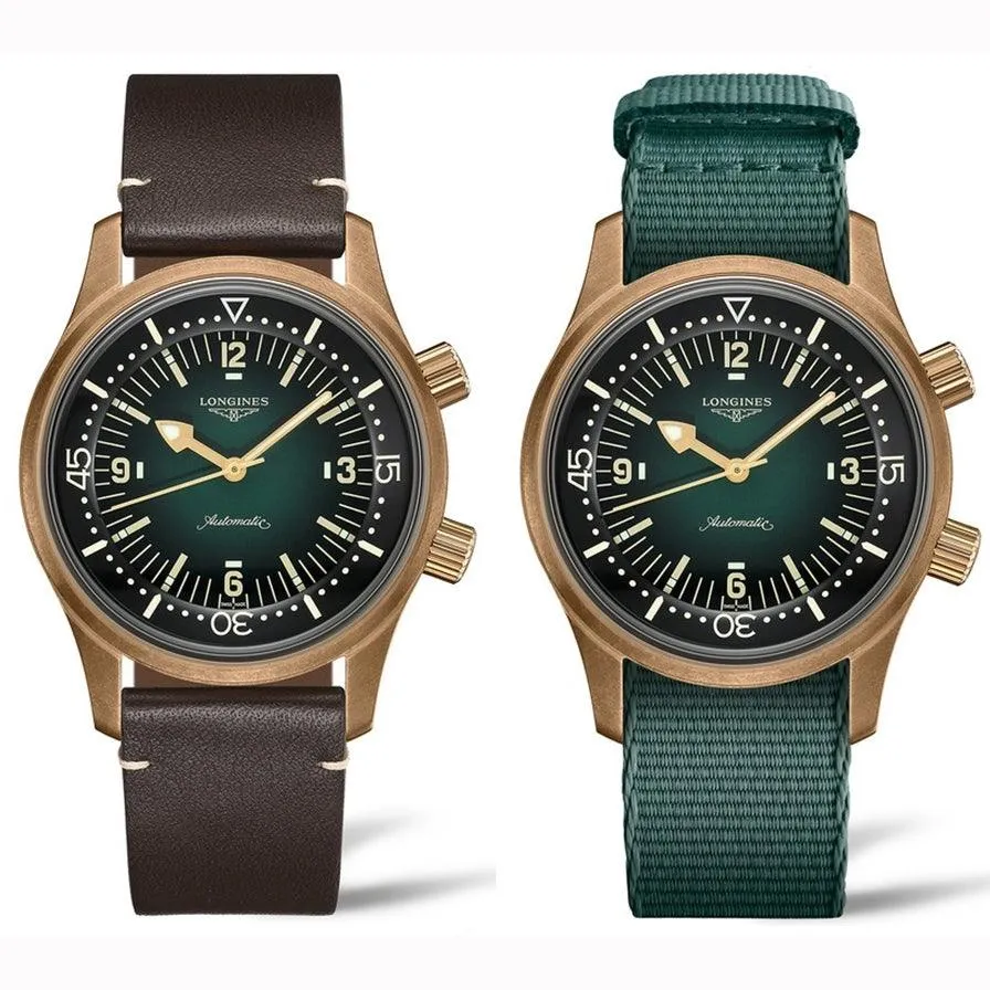 LONGINES WATCH THE LONGLES LEGEND DIV Watch 42mm Automatic Green Bronze Titanium L3.774.1.50.2