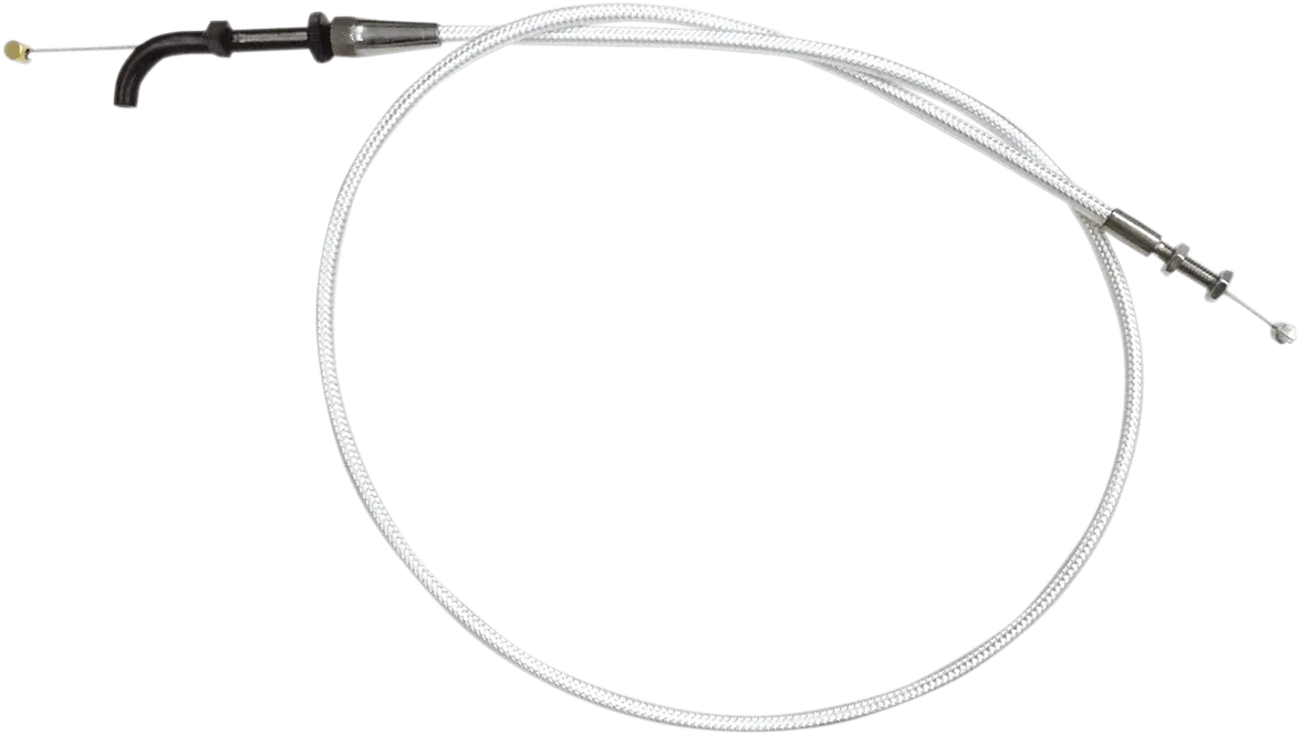 Magnum 3455S Sterling Chromite II Braided Idle Cable for S&S E/G Carburetors
