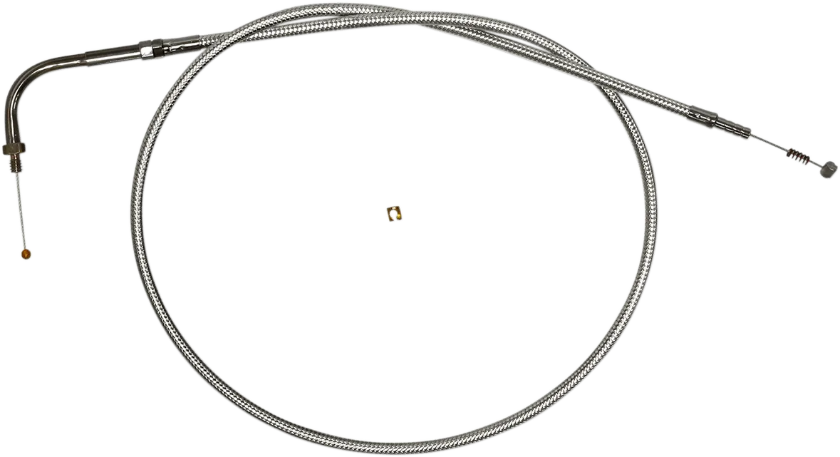 Magnum 3455S Sterling Chromite II Braided Idle Cable for S&S E/G Carburetors