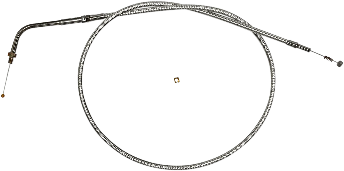 Magnum 3463S Sterling Chromite II Braided Idle Cable for S&S E/G Carburetors