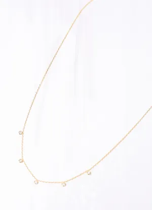 Margot CZ Necklace Gold