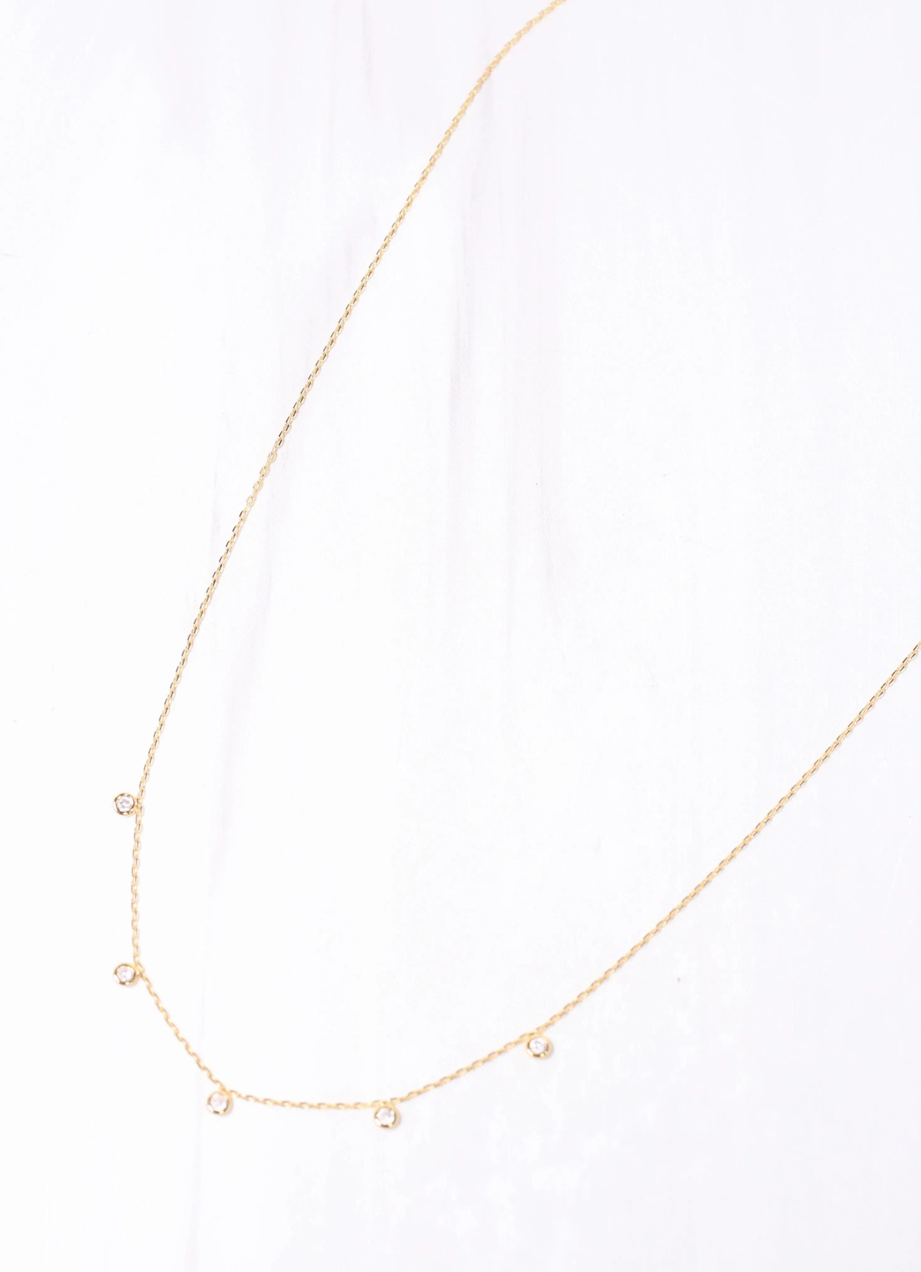 Margot CZ Necklace Gold