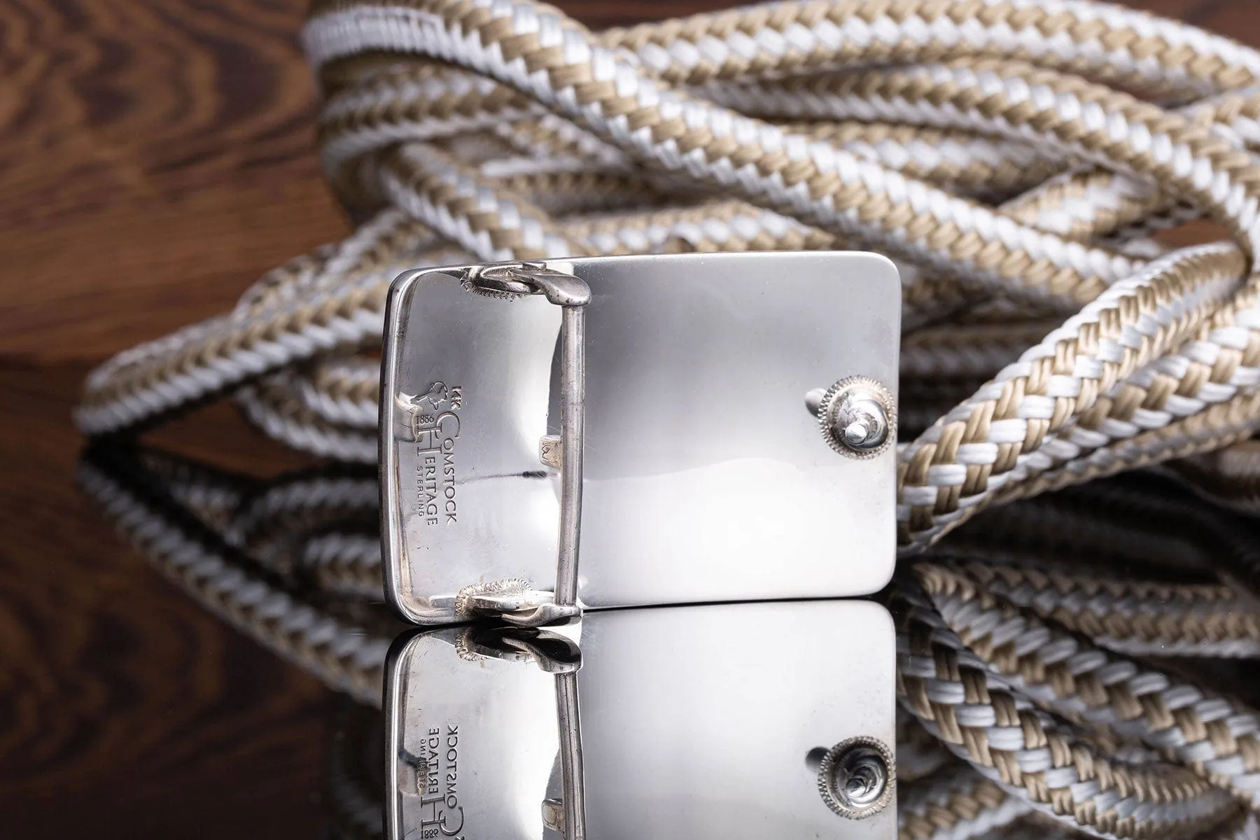 Mason B Fish Initials Trophy Buckle