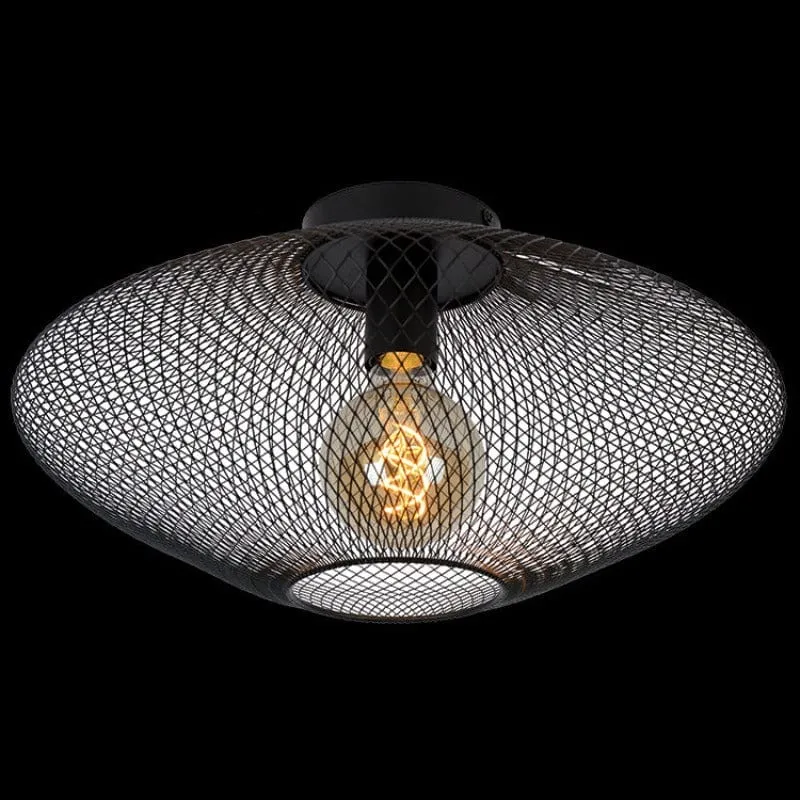 Mesh Ceiling Fitting Black G-KLC-86/BL