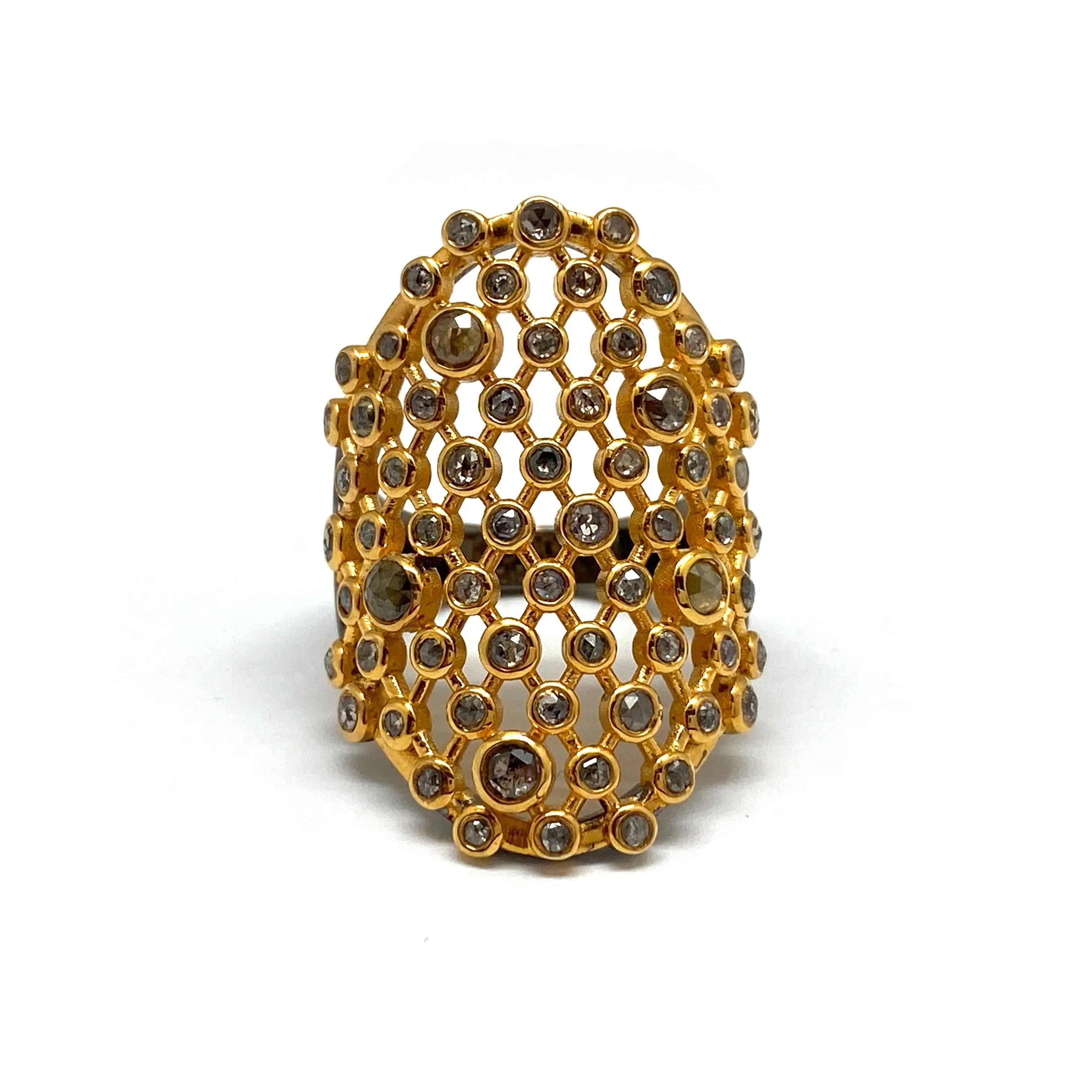 Mesh Diamond Ring