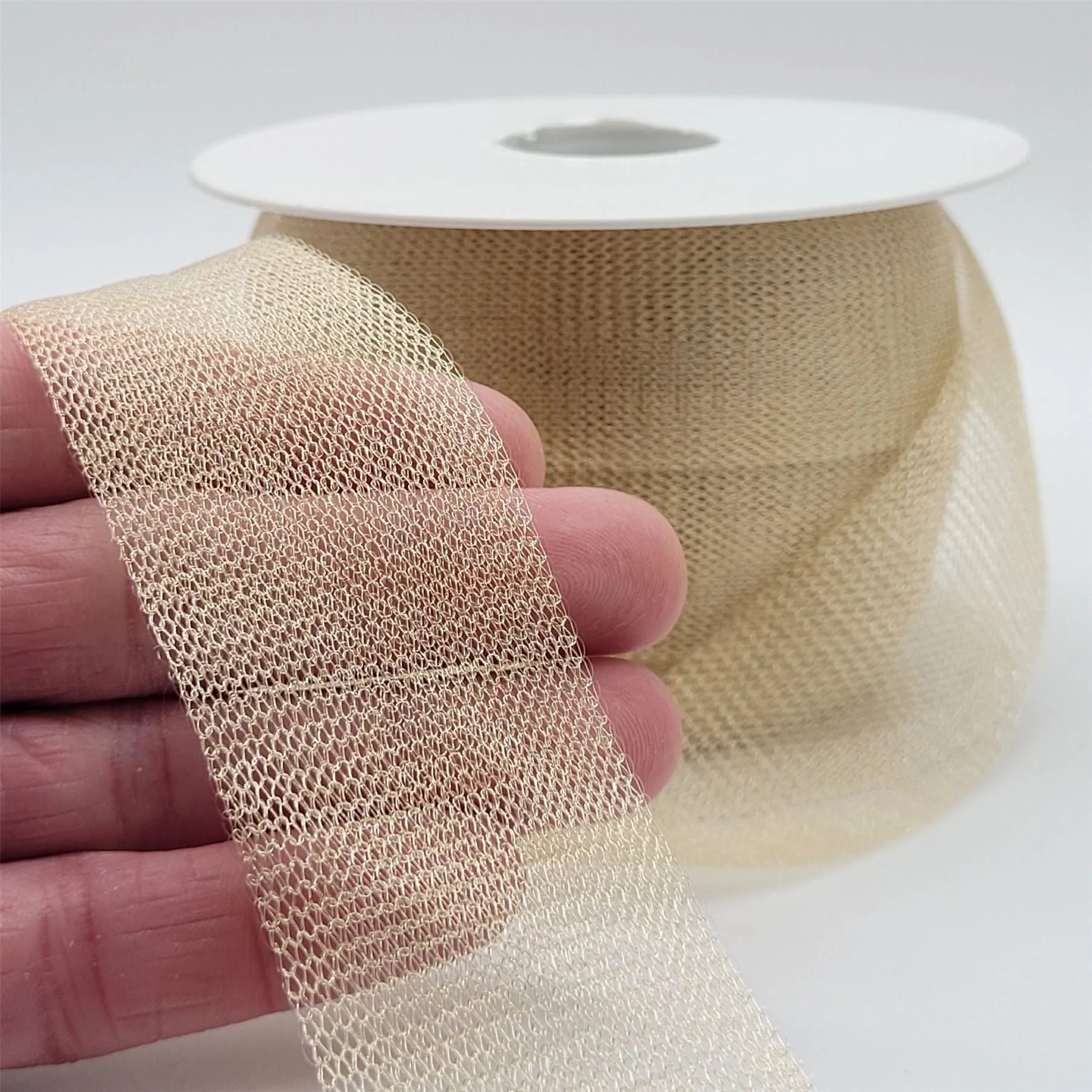 Metallic Expandable Tubular Knitted Mesh 35mm 9507