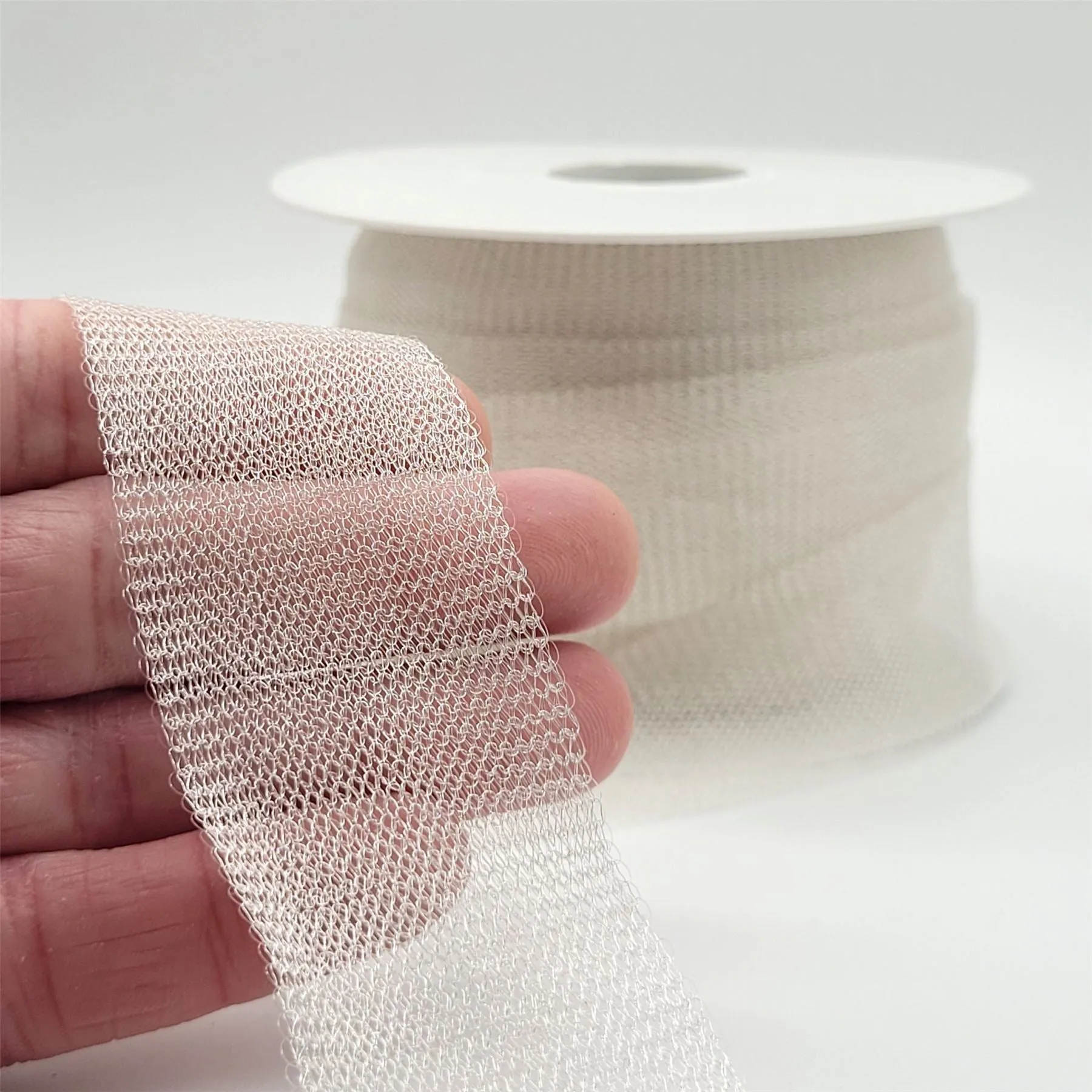 Metallic Expandable Tubular Knitted Mesh 35mm 9507