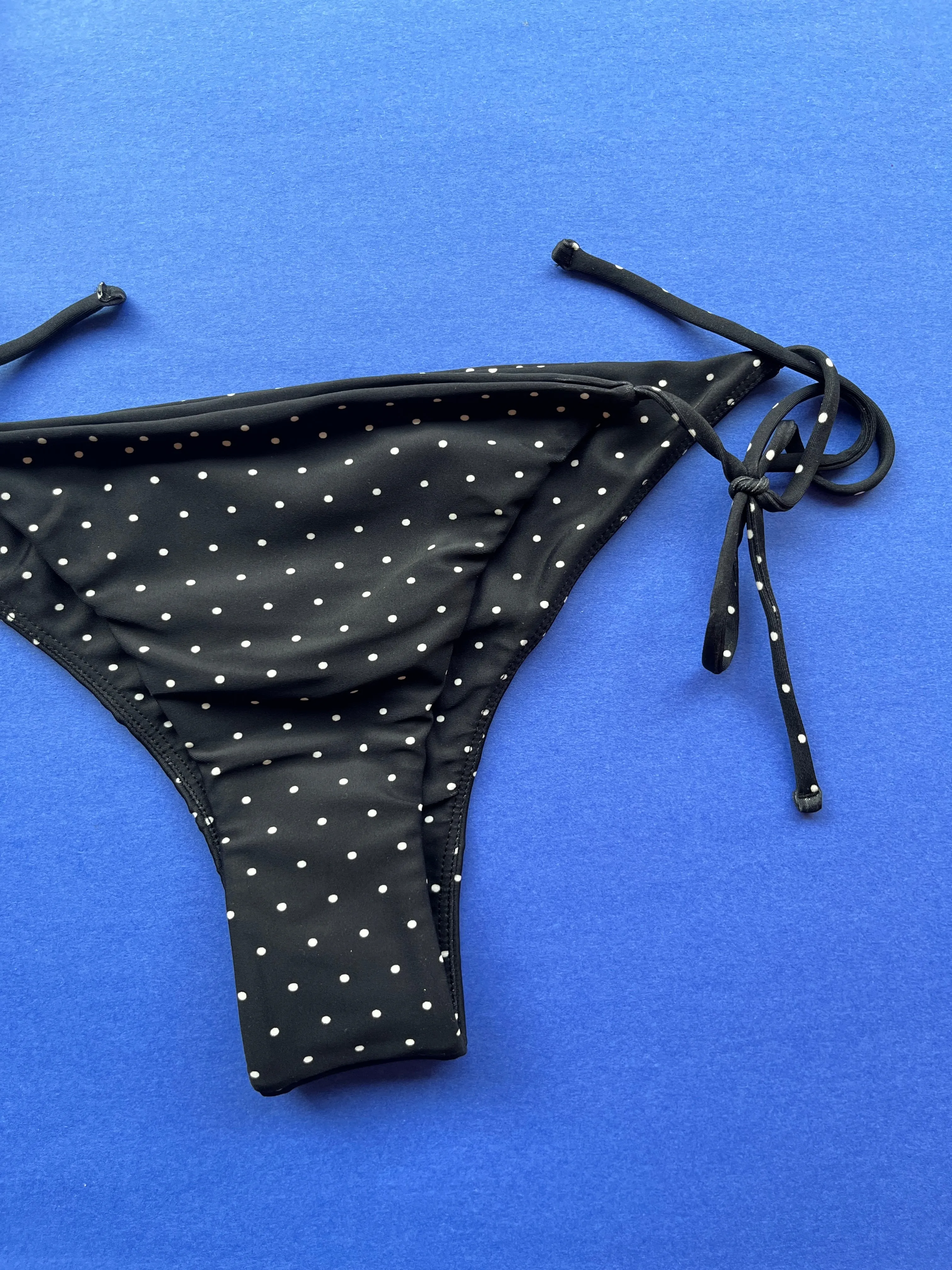 Mikoh: Belona Tie Side Bikini Bottom - Noir Dot