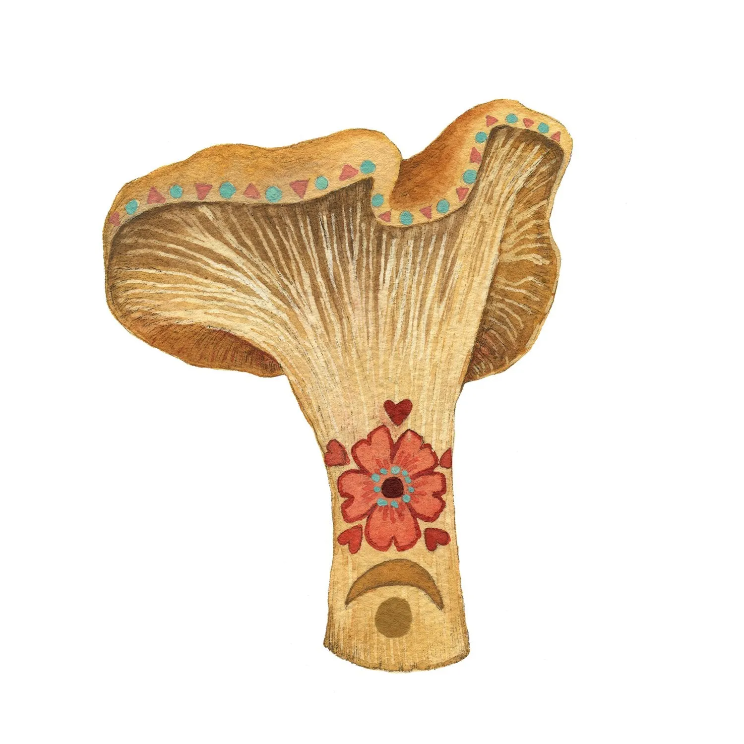 Mineral Mushroom - Citrine 5x7 Print