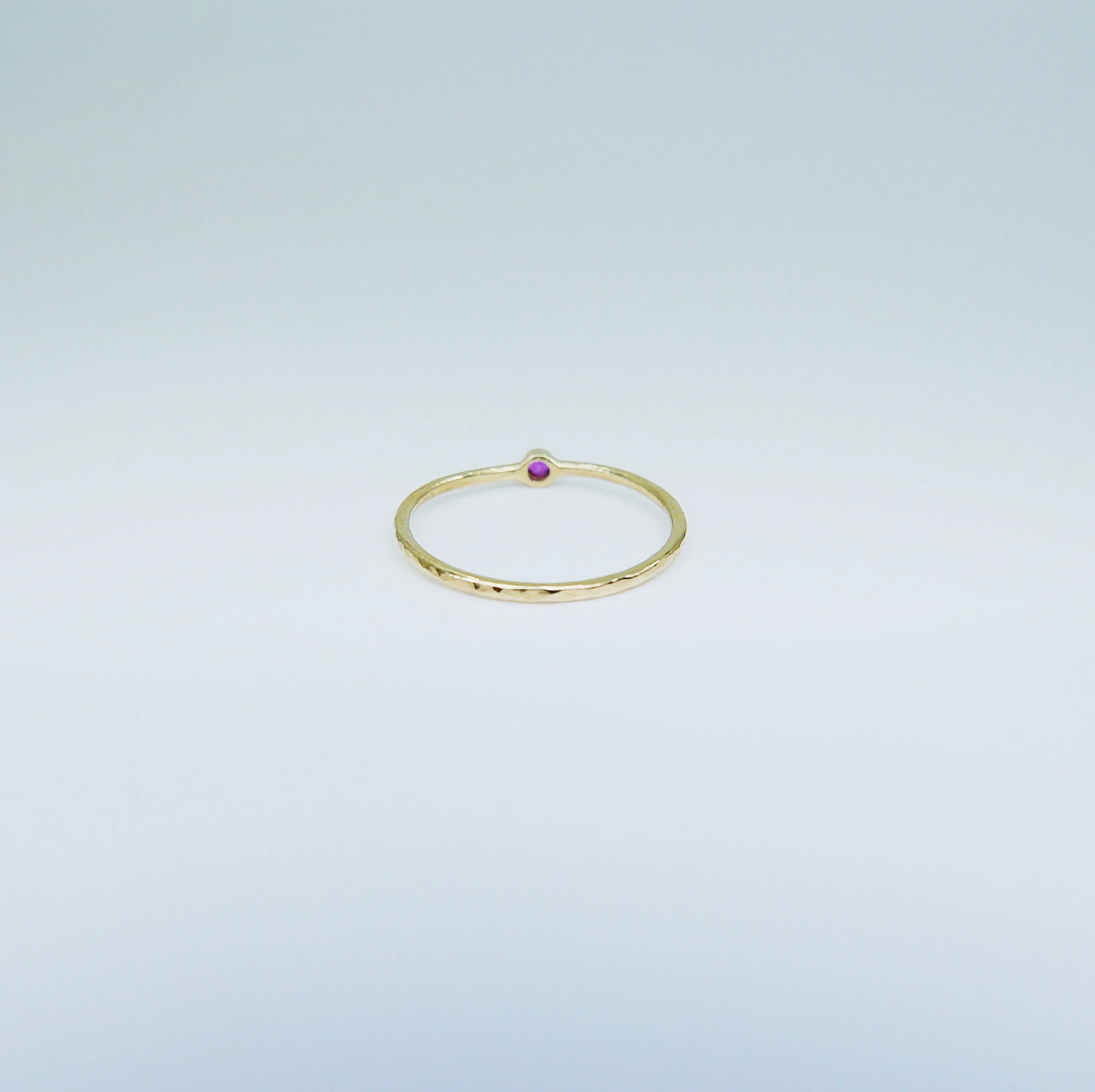 Mini Birthstone Bezel Ring