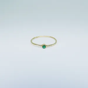 Mini Birthstone Bezel Ring
