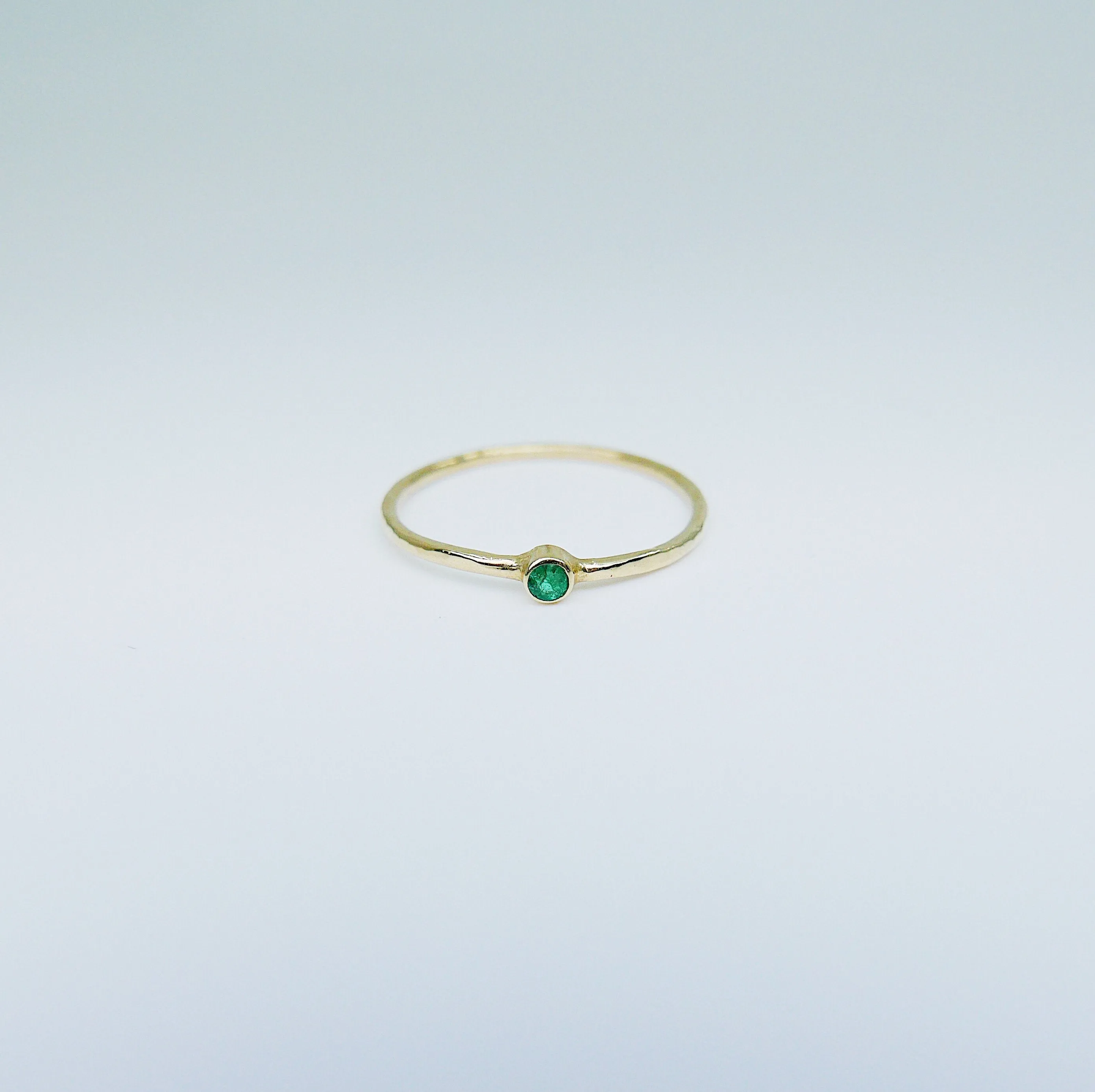 Mini Birthstone Bezel Ring