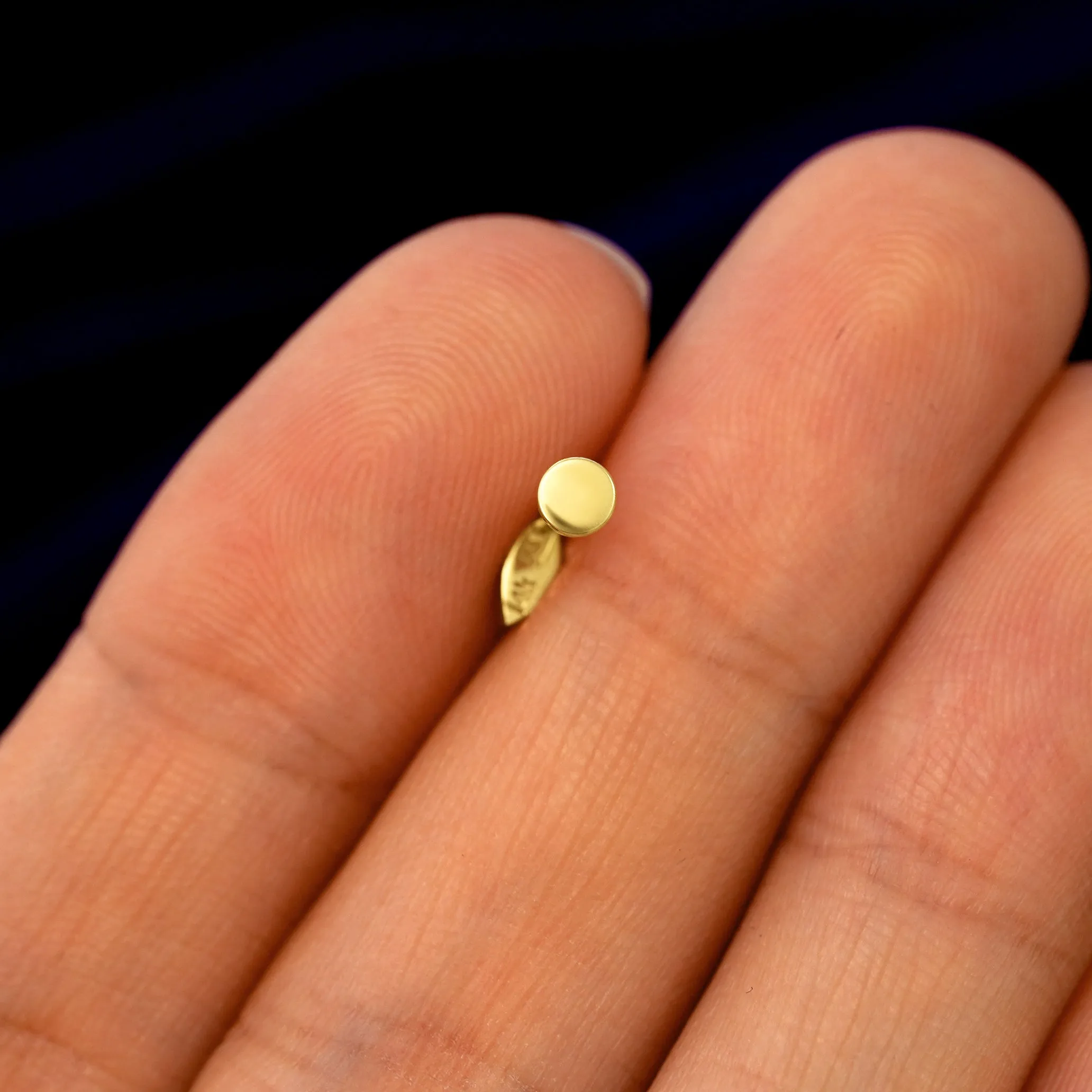 Mini Leaf Flatback Piercing