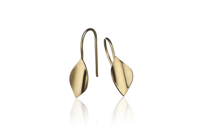 Mini Leaf Hanging Earrings