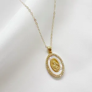 Miraculous Mary Gold Necklce