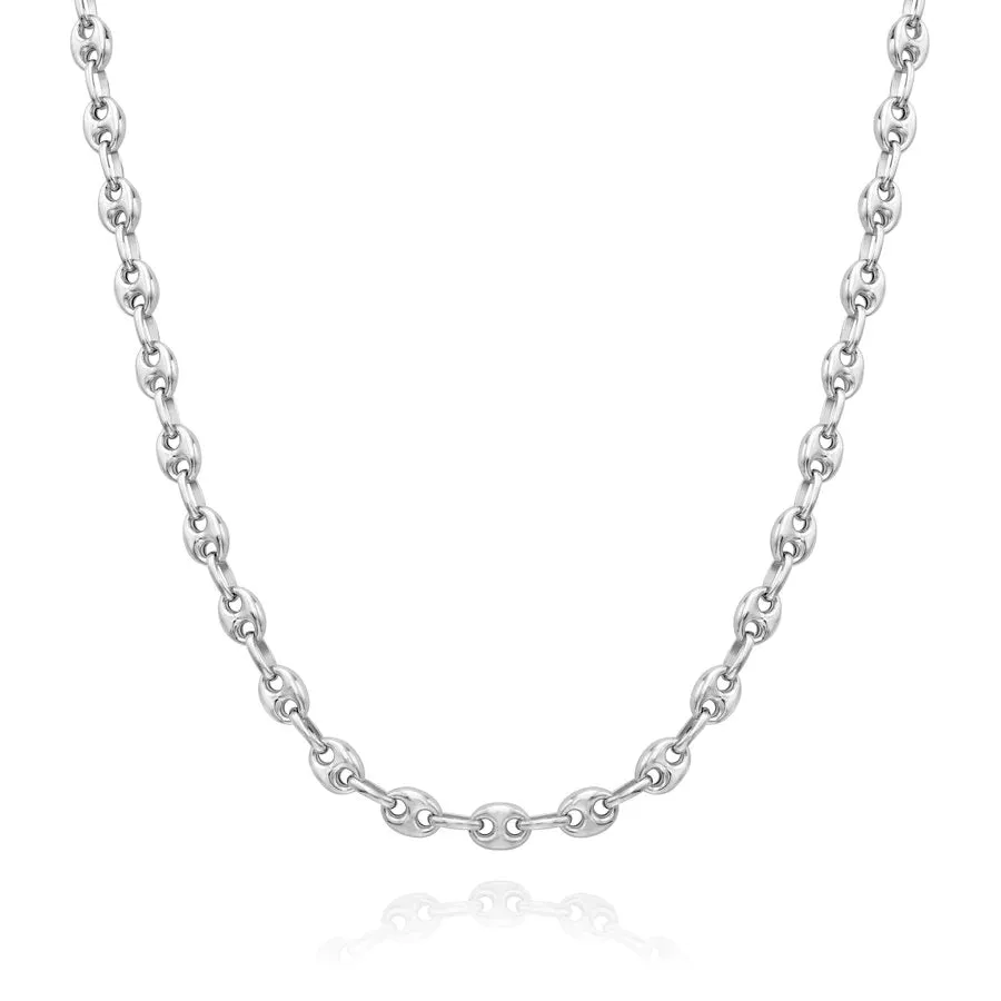 Miss Mimi Sterling Silver/18K Yellow Gold Vermeil Coffee Bean Necklace