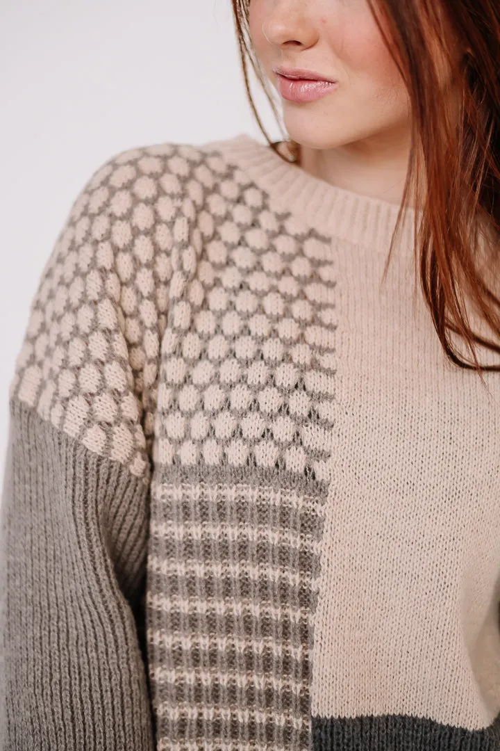 Mixed Signals Color Block Sweater